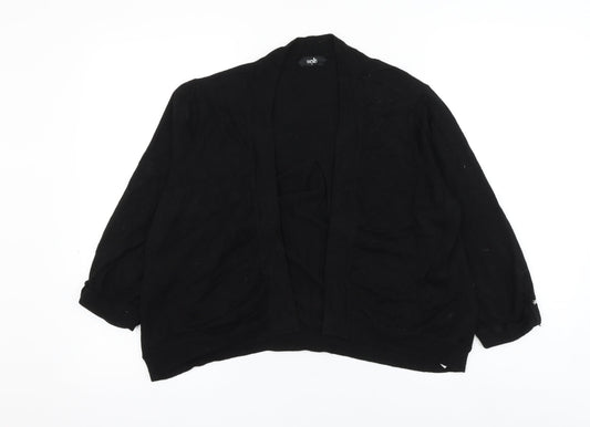 Womens UK Size L Wallis Black Cardigan Jumper