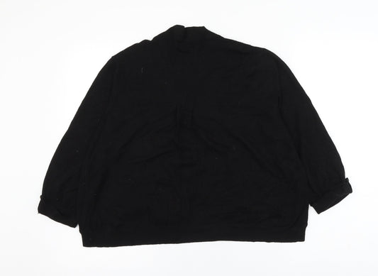 Womens UK Size L Wallis Black Cardigan Jumper