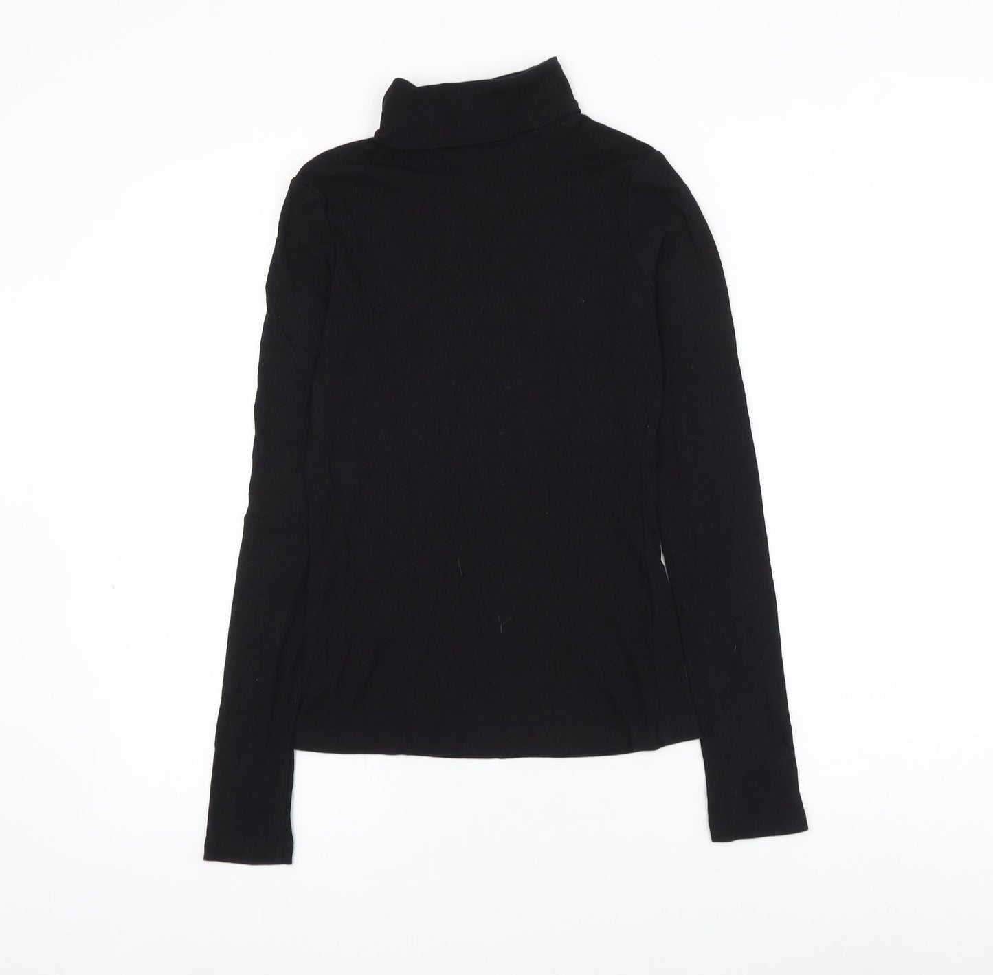 Womens UK Size XS H&M Black Basic Blouse