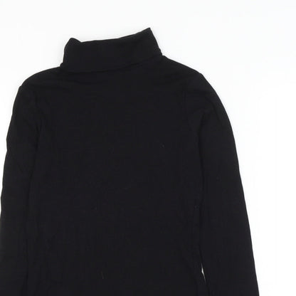 Womens UK Size XS H&M Black Basic Blouse