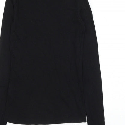 Womens UK Size XS H&M Black Basic Blouse