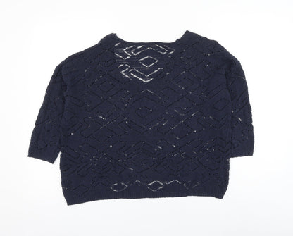 Womens UK Size 10 NEXT Blue Pullover Jumper