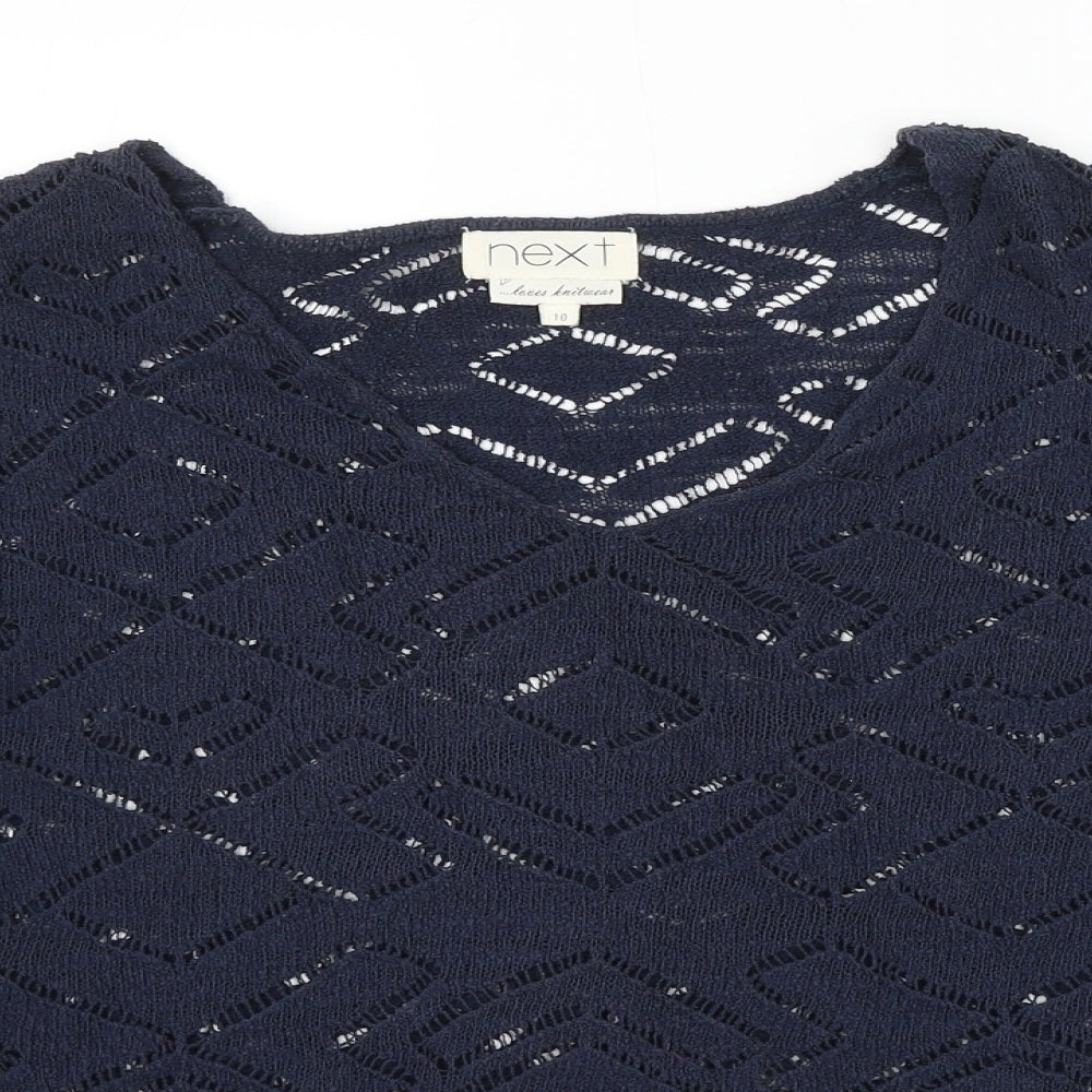Womens UK Size 10 NEXT Blue Pullover Jumper