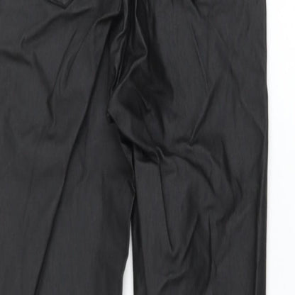 Gold SK Womens Black Cotton Jegging Trousers Size 10 L27 in Regular Zip