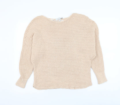 Womens UK Size XS Forever New Beige Pullover Jumper