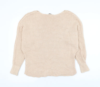 Womens UK Size XS Forever New Beige Pullover Jumper