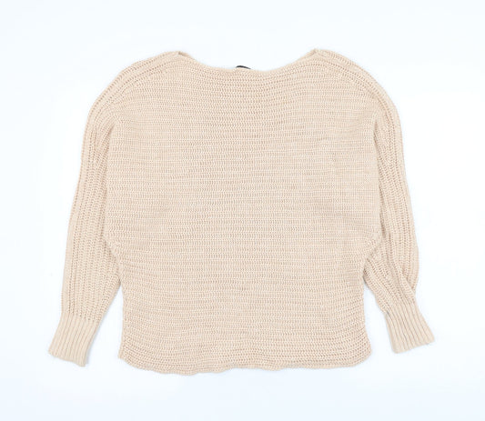 Womens UK Size XS Forever New Beige Pullover Jumper