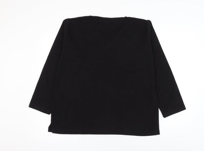 Womens UK Size 18 EWM Black Pullover Jumper