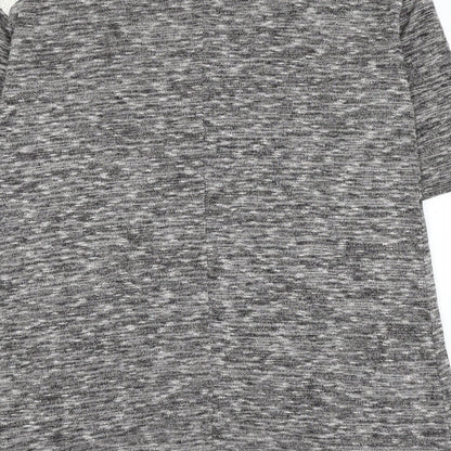 George Womens Grey Round Neck Viscose Jumper Size 12 - Lace Detailing