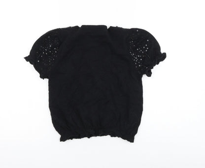 Womens UK Size 8 Miss Selfridge Black Cardigan Jumper