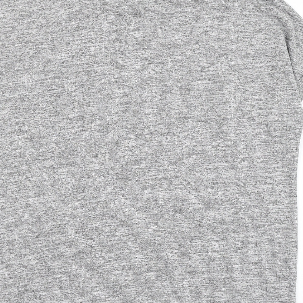 TU Womens Grey Round Neck Polyester Pullover Jumper Size 14