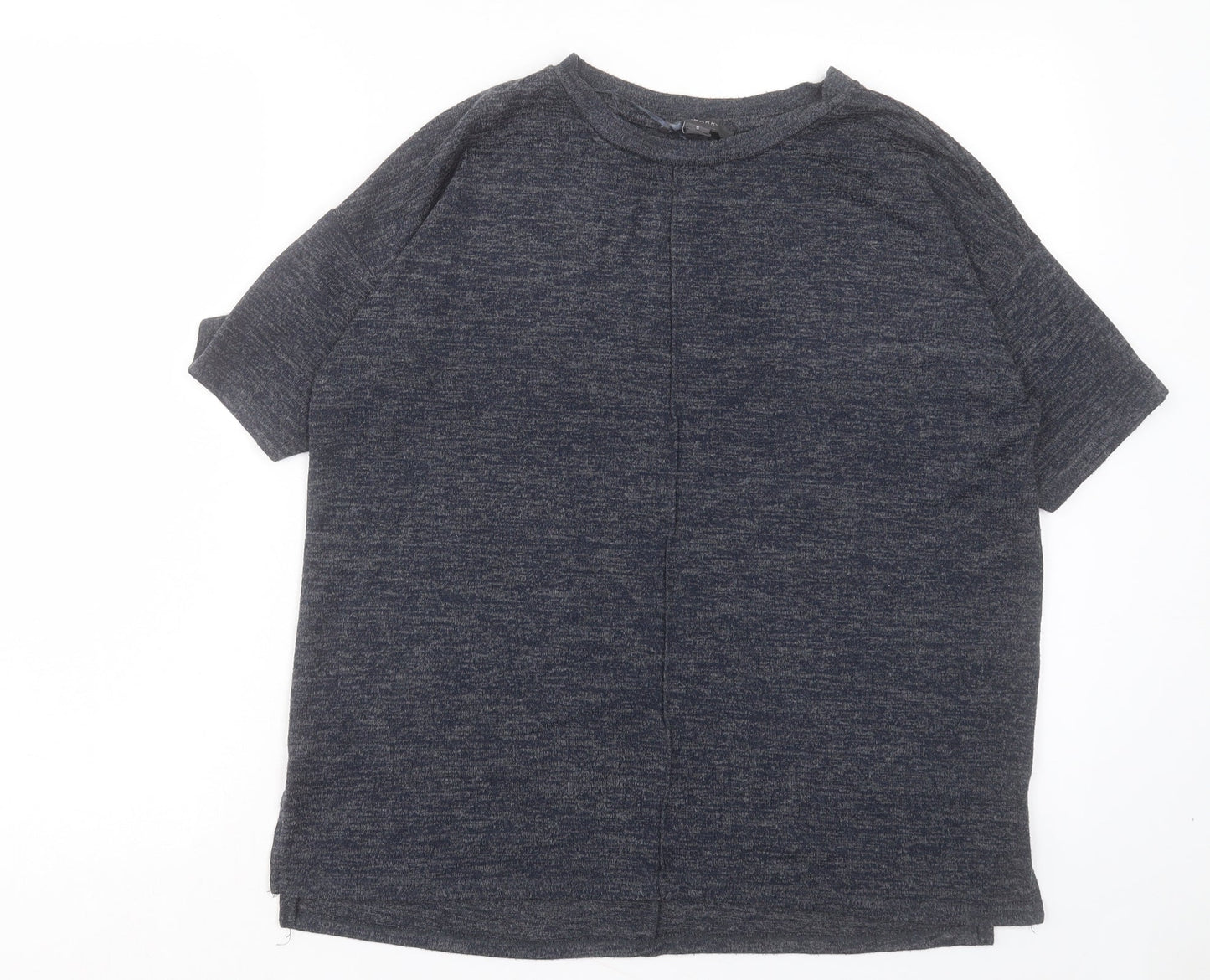Primark Womens Grey Polyester Basic T-Shirt Size S Crew Neck