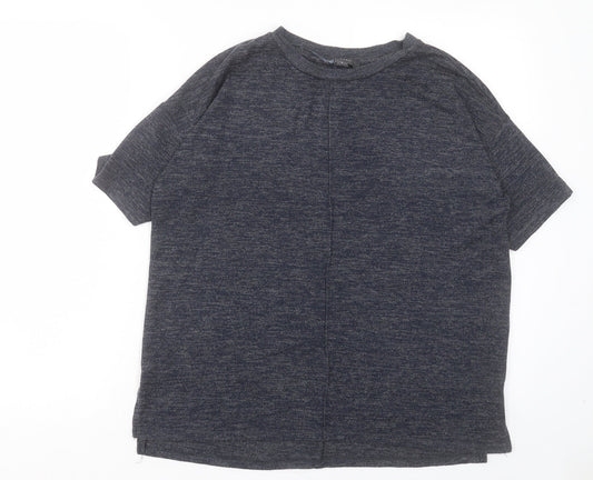 Primark Womens Grey Polyester Basic T-Shirt Size S Crew Neck