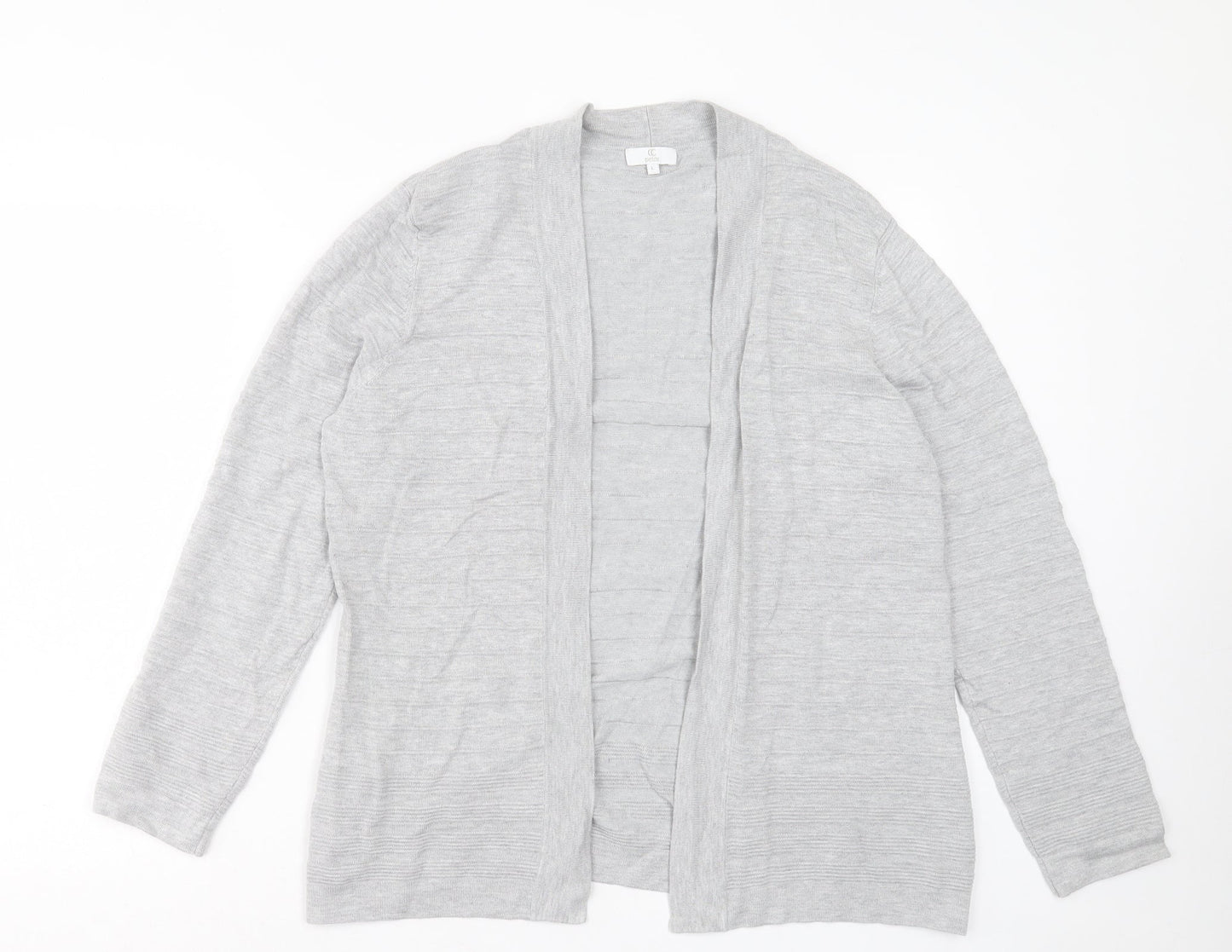Womens UK Size L CC Grey Cardigan Jumper