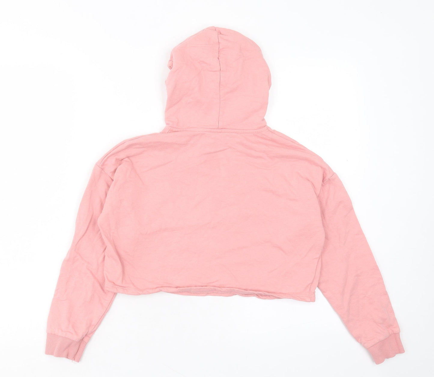 George Girls Pink Cotton Pullover Hoodie Size 8-9 Years Pullover - Pudsey