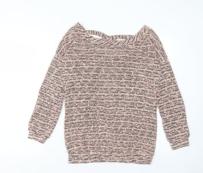 Womens UK Size 10 Miss Selfridge Pink Pullover Jumper