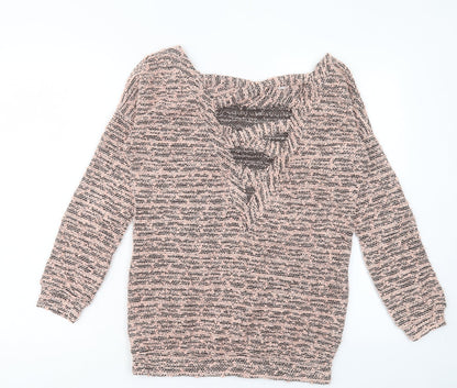 Womens UK Size 10 Miss Selfridge Pink Pullover Jumper