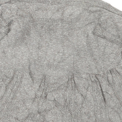 Autograph Womens Brown Collared Acrylic Cardigan Jumper Size 14