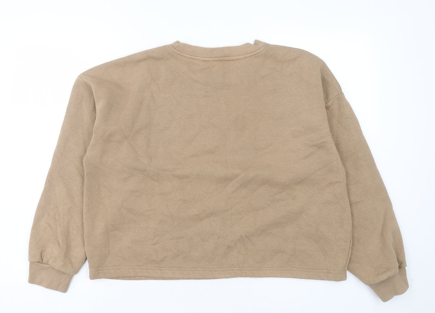 Very Womens Brown Cotton Pullover Sweatshirt Size 12 Pullover