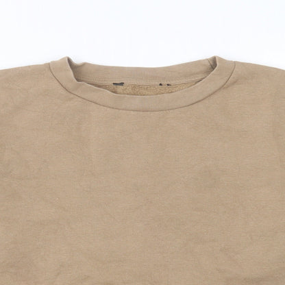 Very Womens Brown Cotton Pullover Sweatshirt Size 12 Pullover