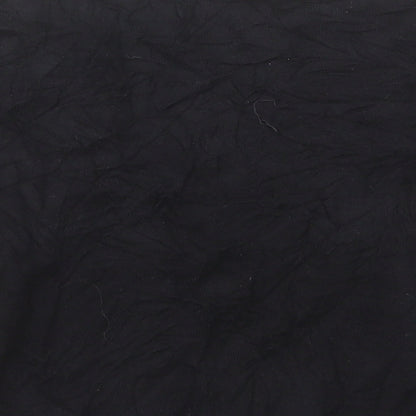 George Womens Black V-Neck Cotton Cardigan Jumper Size 12