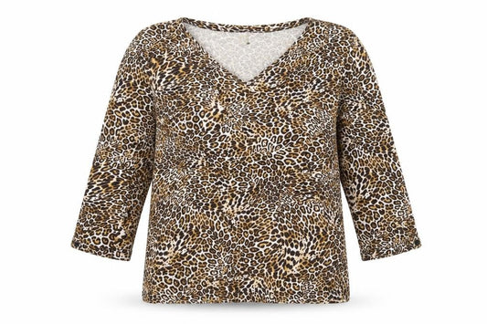 Womens UK Size L Anne Klein Brown Basic T-Shirt