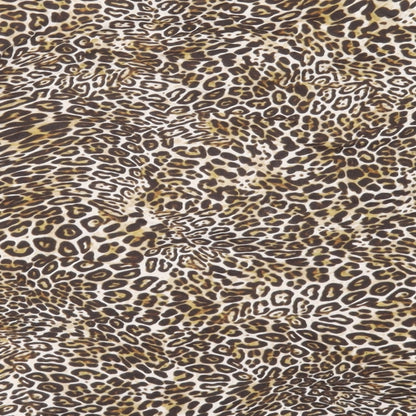 Anne Klein Womens Brown Animal Print Polyester Basic T-Shirt Size L V-Neck