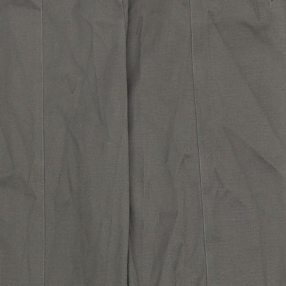 Womens UK Size 12 Oasis Regular Fit Capri Grey Trousers