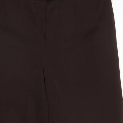 Womens UK Size 16 Papaya Regular Fit Dress Pants Brown Trousers
