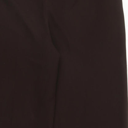 Womens UK Size 16 Papaya Regular Fit Dress Pants Brown Trousers