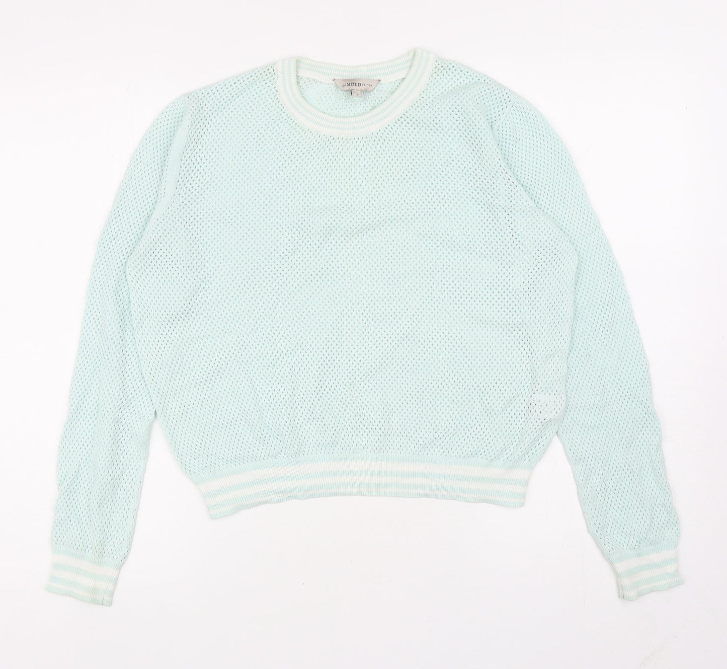 Womens UK Size 12 Marks and Spencer Green Pullover Jumper