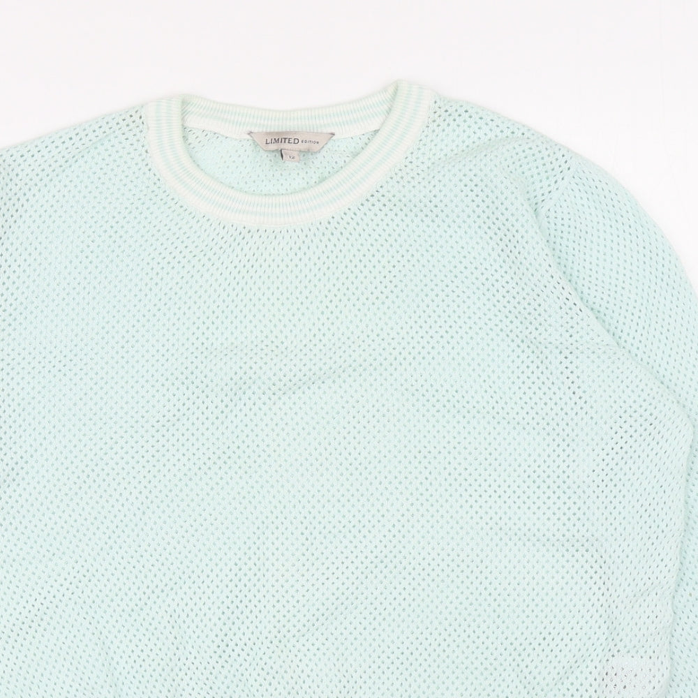 Womens UK Size 12 Marks and Spencer Green Pullover Jumper