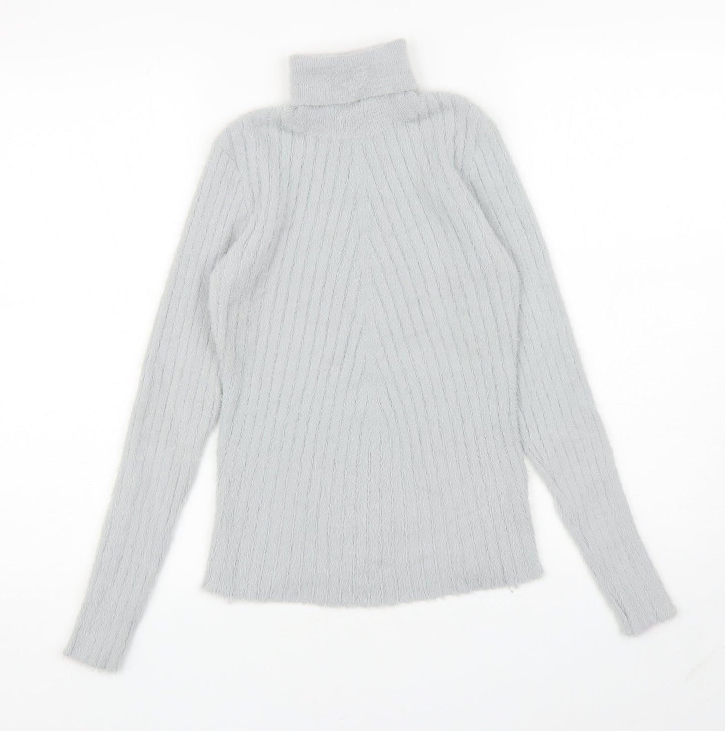 Womens UK Size M QED London Grey Pullover Jumper