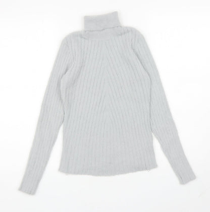 Womens UK Size M QED London Grey Pullover Jumper