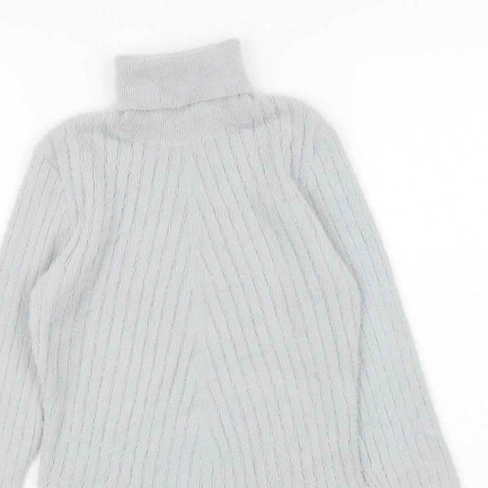 Womens UK Size M QED London Grey Pullover Jumper
