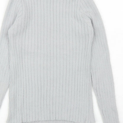 Womens UK Size M QED London Grey Pullover Jumper