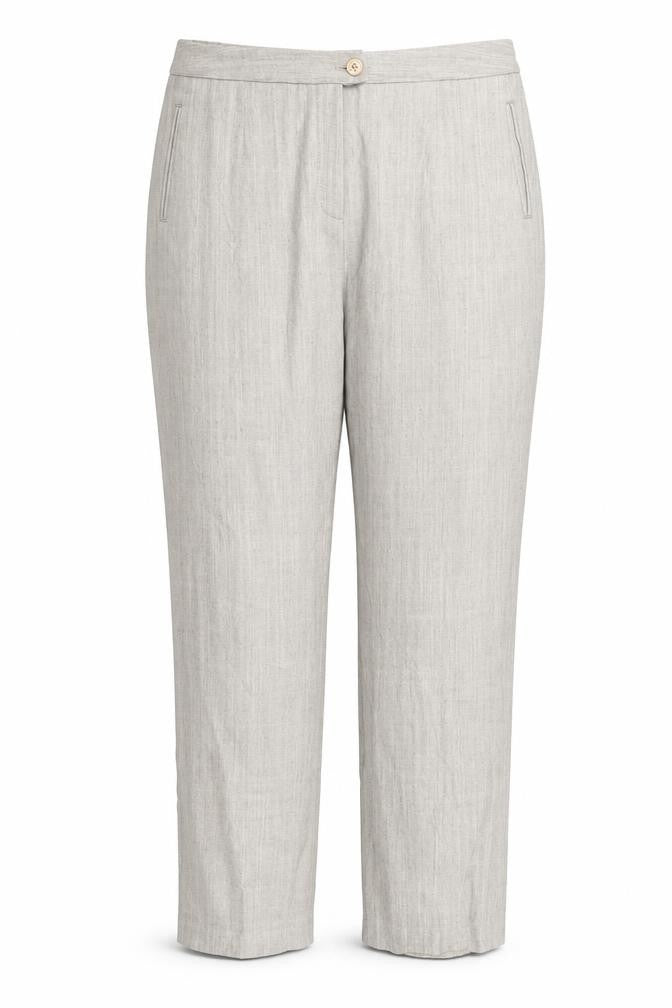 Womens UK Size 18 Damart Regular Fit Carrot Beige Trousers