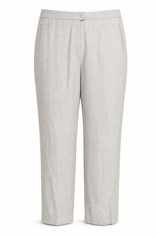 Womens UK Size 18 Damart Regular Fit Carrot Beige Trousers