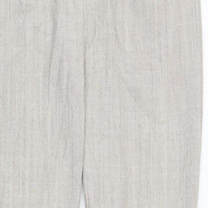 Womens UK Size 18 Damart Regular Fit Carrot Beige Trousers