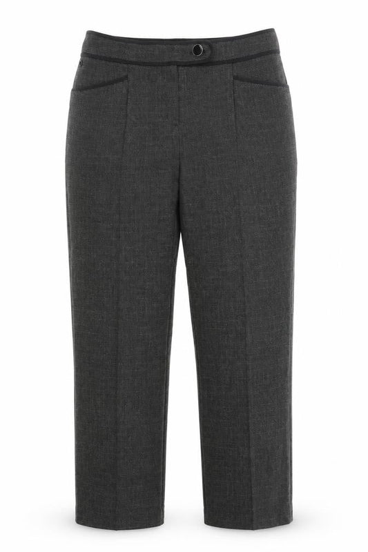 Womens UK Size 8 Per Una Regular Fit Carrot Grey Trousers