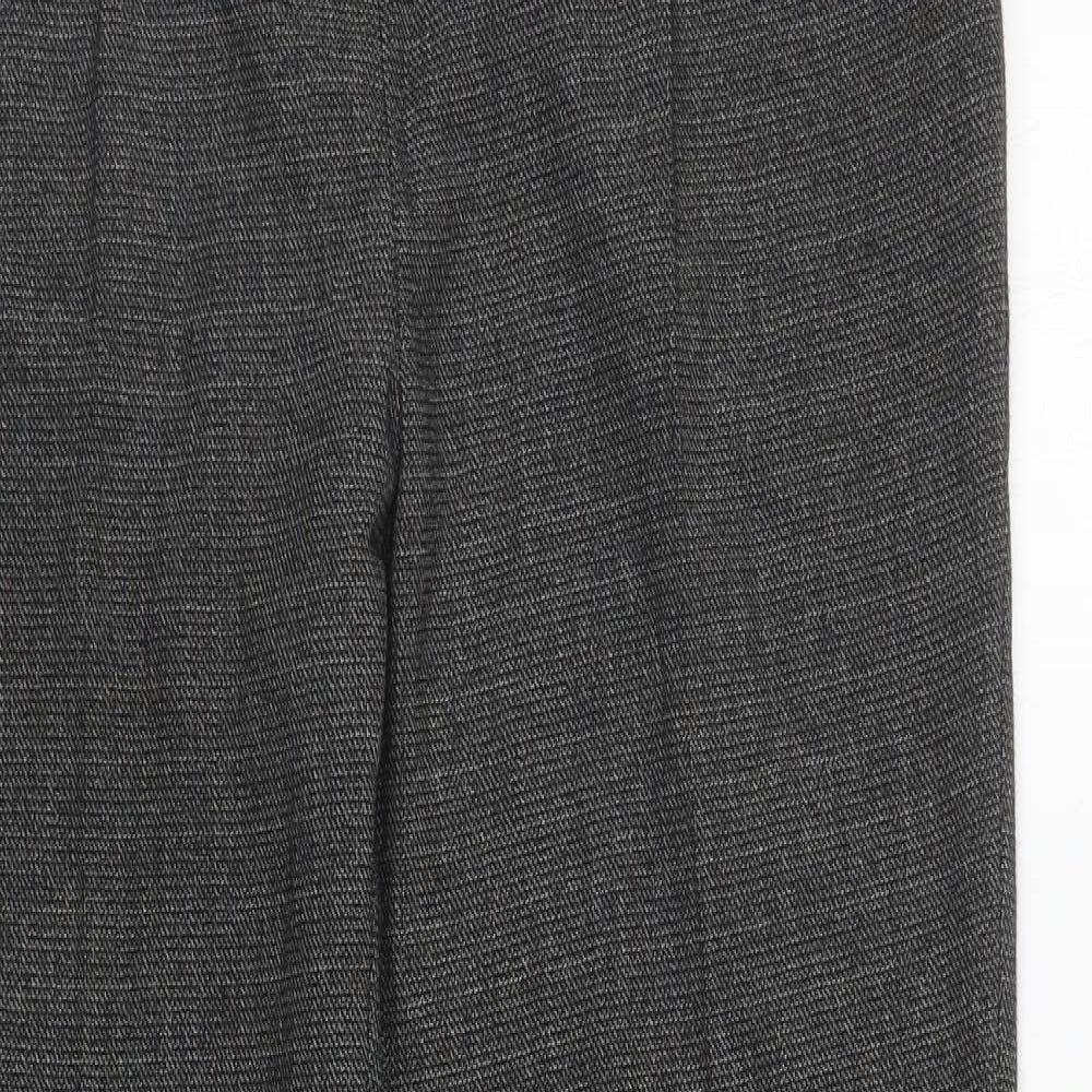 Womens UK Size 8 Per Una Regular Fit Carrot Grey Trousers