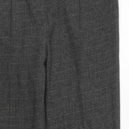 Womens UK Size 8 Per Una Regular Fit Carrot Grey Trousers