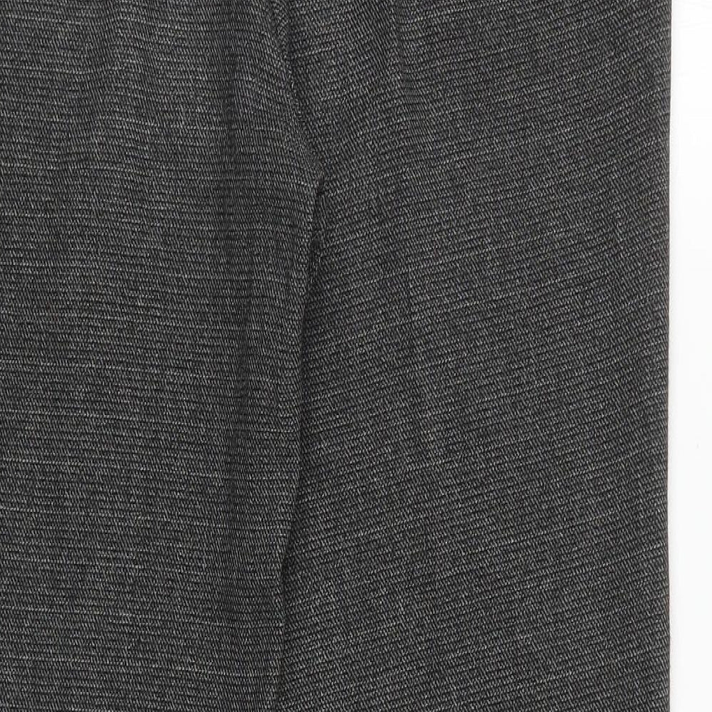 Womens UK Size 8 Per Una Regular Fit Carrot Grey Trousers