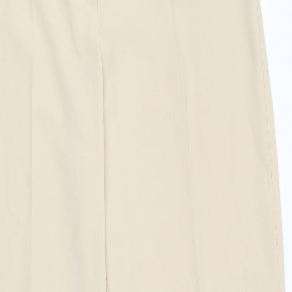 Womens UK Size 12 Principles Regular Fit Dress Pants Beige Trousers