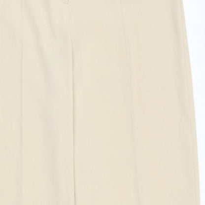Womens UK Size 12 Principles Regular Fit Dress Pants Beige Trousers