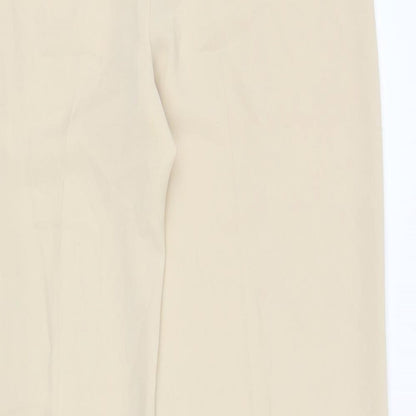 Womens UK Size 12 Principles Regular Fit Dress Pants Beige Trousers