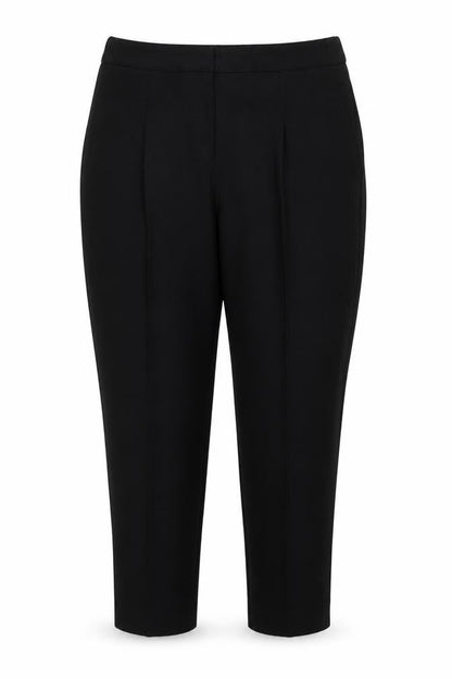 Womens UK Size 16 Kaleidoscope Regular Fit Carrot Black Trousers