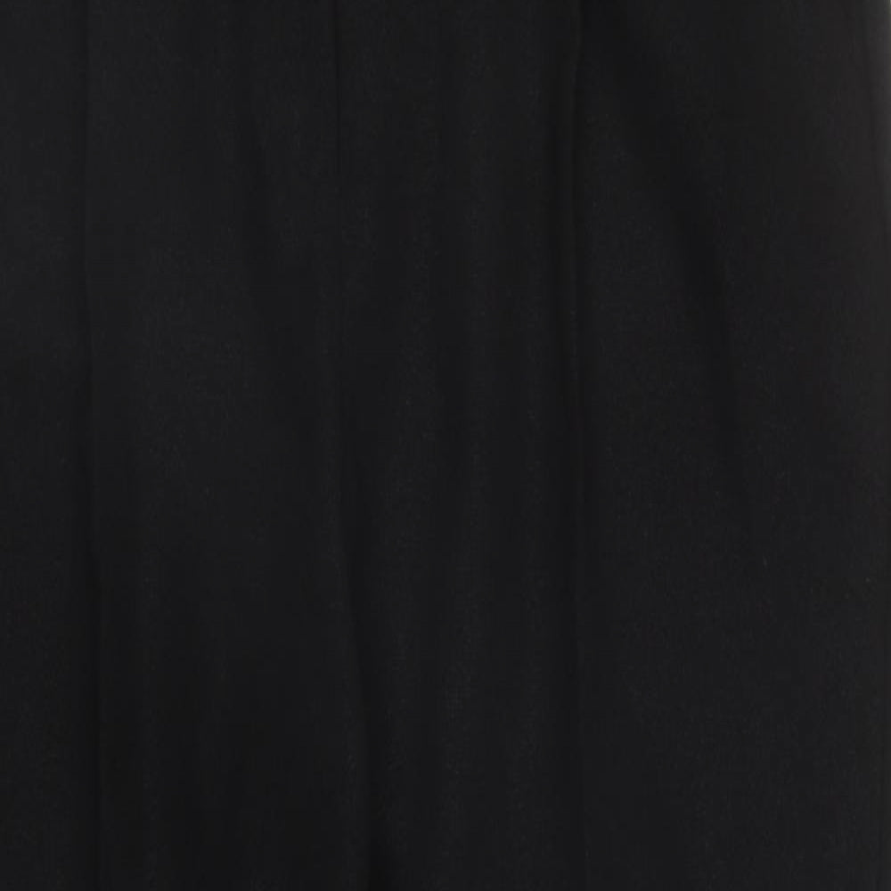 Kaleidoscope Womens Black Polyester Carrot Trousers Size 16 L28 in Regular Zip