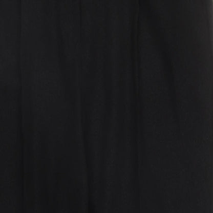 Kaleidoscope Womens Black Polyester Carrot Trousers Size 16 L28 in Regular Zip