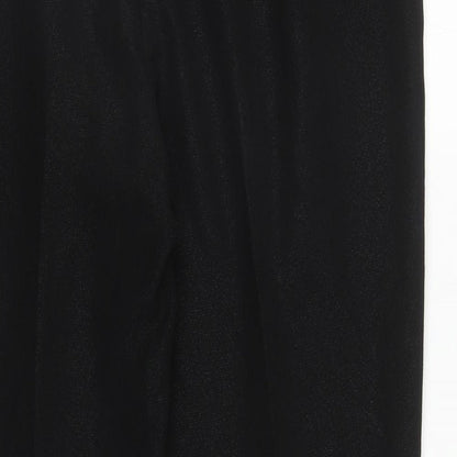 Kaleidoscope Womens Black Polyester Carrot Trousers Size 16 L28 in Regular Zip